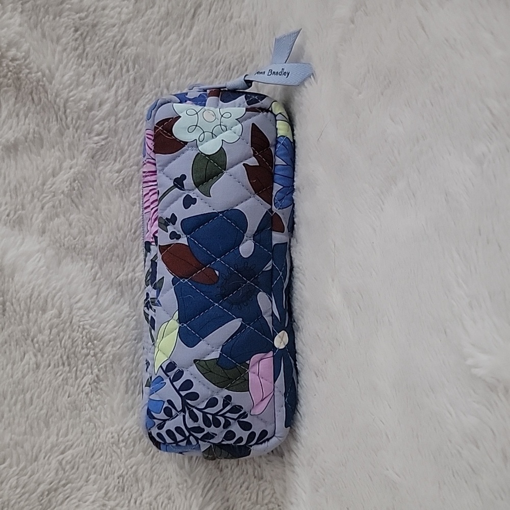 Vera Bradley Lined Cosmetic Case in Bangel Lilly NWOT